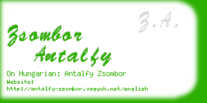 zsombor antalfy business card